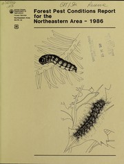 Cover of: Forest pest conditions report for the Northeastern area, 1986