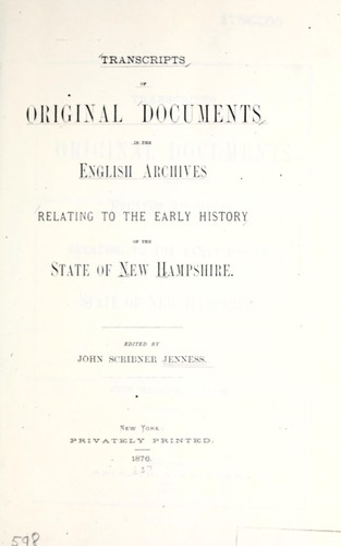 Transcripts of original documents in the English archives