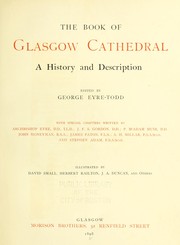 Cover of: The book of Glasgow Cathedral: a history and description