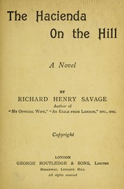 Cover of: The hacienda on the hill: a novel