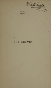 Cover of: Fly leaves
