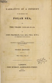 Cover of: Narrative of a journey to the shores of the Polar Sea: in the years 1819-20-21-22.