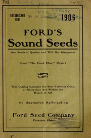Cover of: Ford's sound seeds: 1906 [catalog]