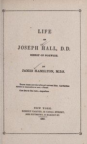 Cover of: Life of Joseph Hall, D.D. Bishop of Norwich