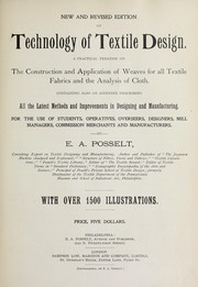 Cover of: Technology of textile design