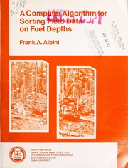 Cover of: A computer algorithm for sorting field data on fuel depths