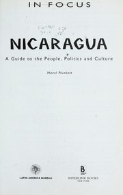 Cover of: Nicaragua: a guide to the people, politics and culture
