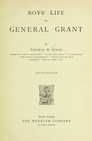 Cover of: Boys' life of General Grant