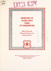 Cover of: Inventory of slash fuels using 3P subsampling