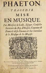 Cover of: Phaëton: tragedie mise en musique