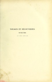 Cover of: Voyages et d©♭couvertes outre-mer au XIXe si©·cle