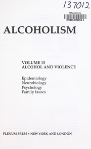 Cover of: Recent developments in alcoholism.