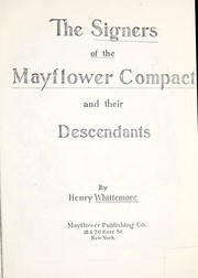 Cover of: Signers of the Mayflower compact, and their descendants