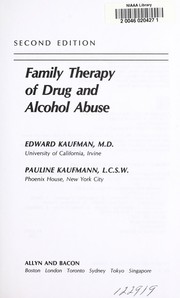 Cover of: Family therapy of drug and alcohol abuse
