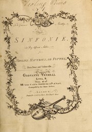 [Symphonies, quartets, trios, etc.]. by Johann Baptist Vanhal