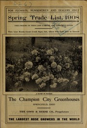 Cover of: Spring trade list, 1908