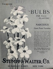 Cover of: Bulbs for fall planting: for the garden, conservatory and window garden