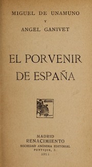 Cover of: El porvenir de España