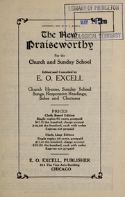 Cover of: The new praiseworthy for the church and Sunday school