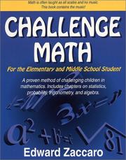 Cover of: Challenge Math for the Elementary & Middle School Student
