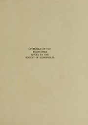 Cover of: Catalogue of the engravings issued by the Society of Iconophiles of the city of New York, 1894-1908