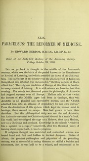 Cover of: Paracelsus : the reformer of medicine