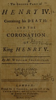King Henry IV. Part 2 by William Shakespeare