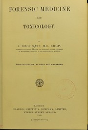 Cover of: Forensic medicine and toxicology