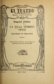 Cover of: La silla nu mero trece: melodrama en tres actos