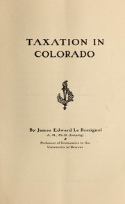 Cover of: Taxation in Colorado