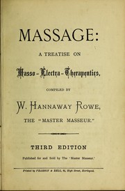 Massage by W. Hannaway Rowe