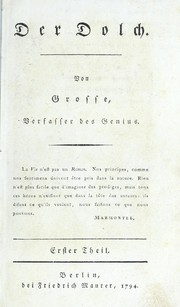 Cover of: Der Dolch