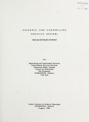 Cover of: Guidance and counselling services review: 1985-86 detailed report
