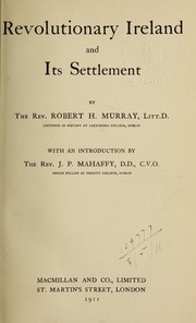 Cover of: Revolutionary Ireland and its settlement