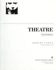 Cover of: Theatre by Robert Cohen