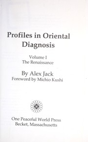 Cover of: Profiles in  Oriental Diagnosis: The Renaissance