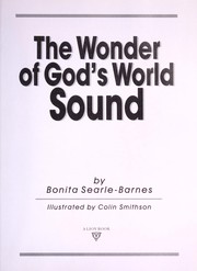 Cover of: The wonder of God's world.