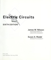 Cover of: Electric circuits by James William Nilsson