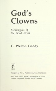 Cover of: God's clowns: messengers of the good news