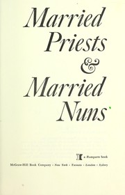 Married priests & married nuns by Colaianni, James F.
