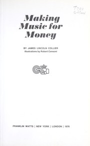 Cover of: Making music for money
