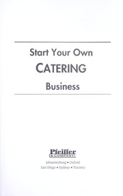 Cover of: Start Your Own Catering Business