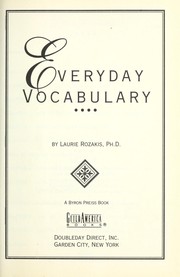 Cover of: Everyday vocabulary