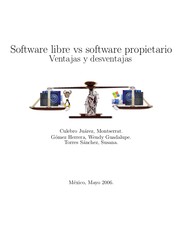 Software libre vs software propietario. Ventajas y desventajas by Susana Torres Sanchez, Guadalupe Gómez Herrera, Monserrat Culebro Juárez
