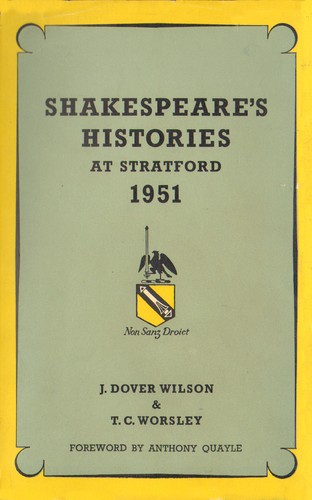 Shakespeare’s histories at Stratford, 1951