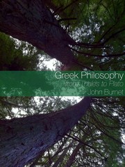 Cover of: Greek philosophy by 