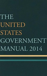 Cover of: United States government manual: 2014
