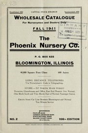 Cover of: Wholesale catalogue for nurserymen and dealers only: fall 1911