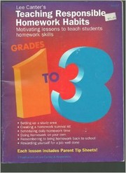 Cover of: Teaching Responsible Homework Habits Grades 1-3 by Lee Canter