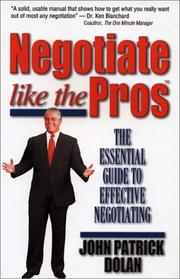 Cover of: Negotiate like the Pros